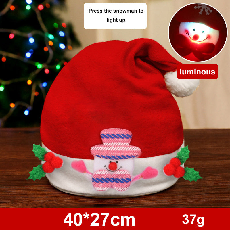 Fashion Snowman ElK Santa Claus Hats Xmas Gift Decoration